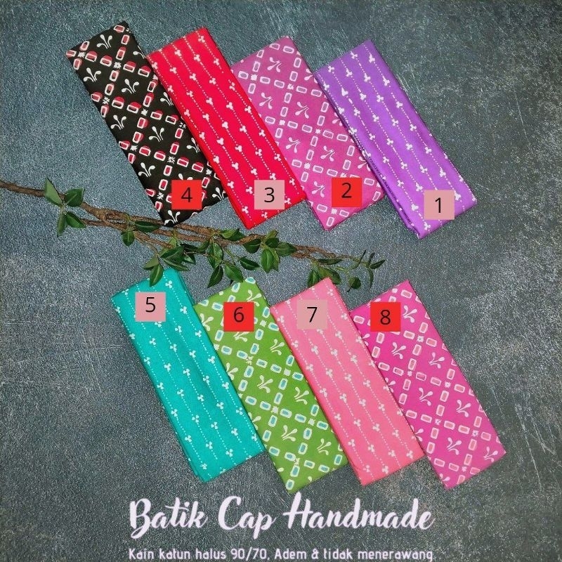 Hn Kain Batik Cap Handmade Kain Batik Atasan Batik Murah Fashion Wanita Grosir Batik Pekalongan