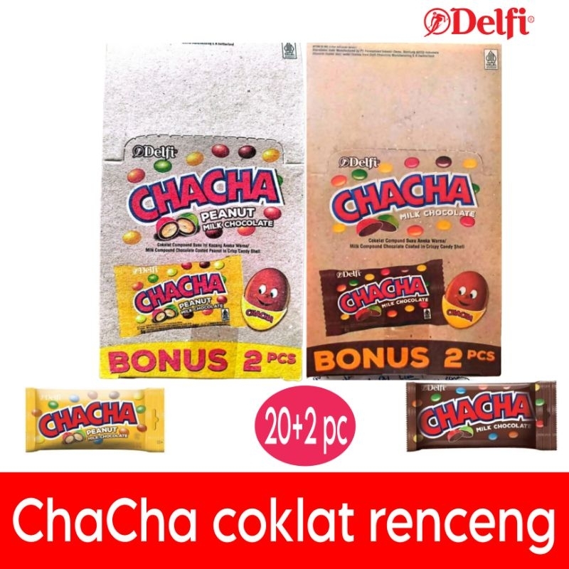 

Delfi Chacha coklat kacang milk chocolate renceng pack