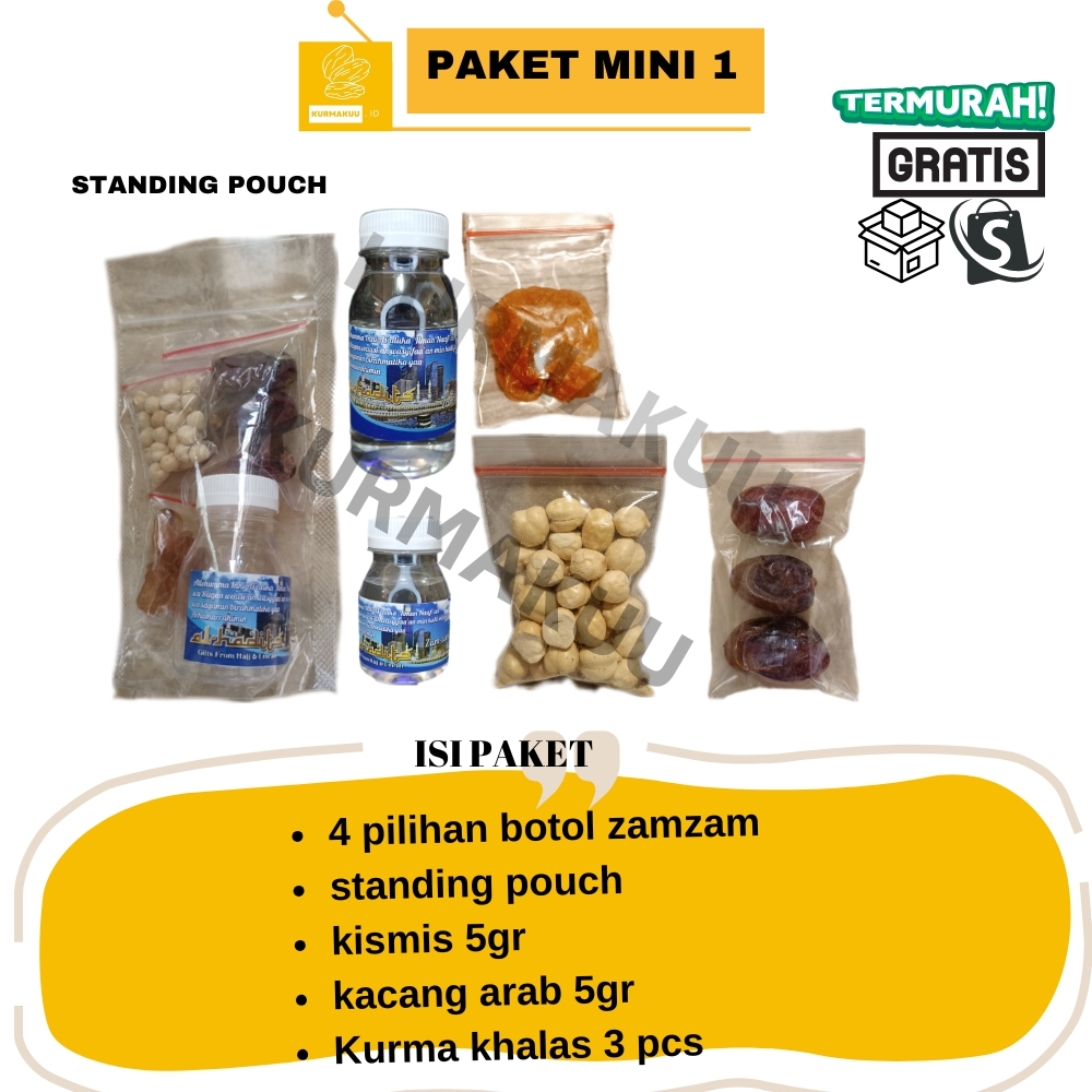 

Paket Oleh Oleh Haji dan Umroh Super Hemat edisi 1-9 standing Pouch + tasbih