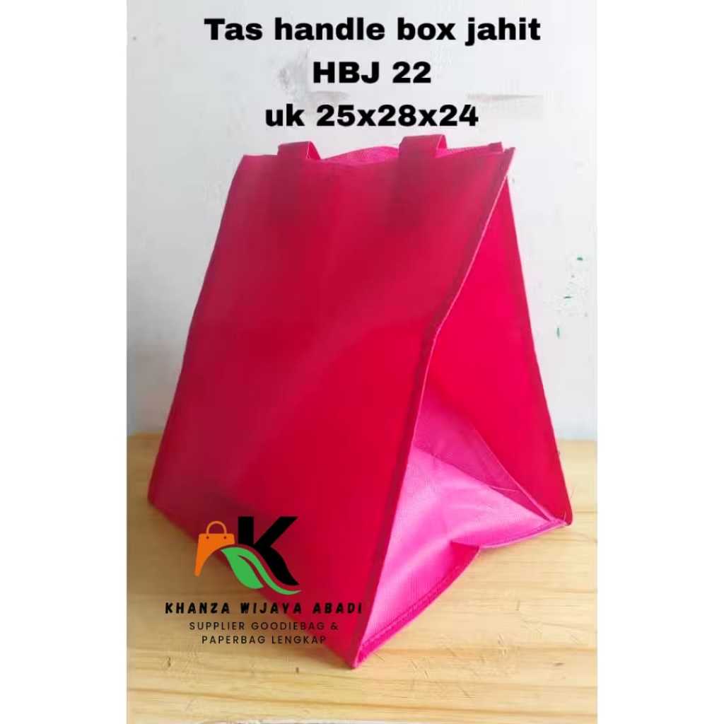 

Tas handle box jahit uk 25X28X24 / tas box HBJ 22 / harga lusinan