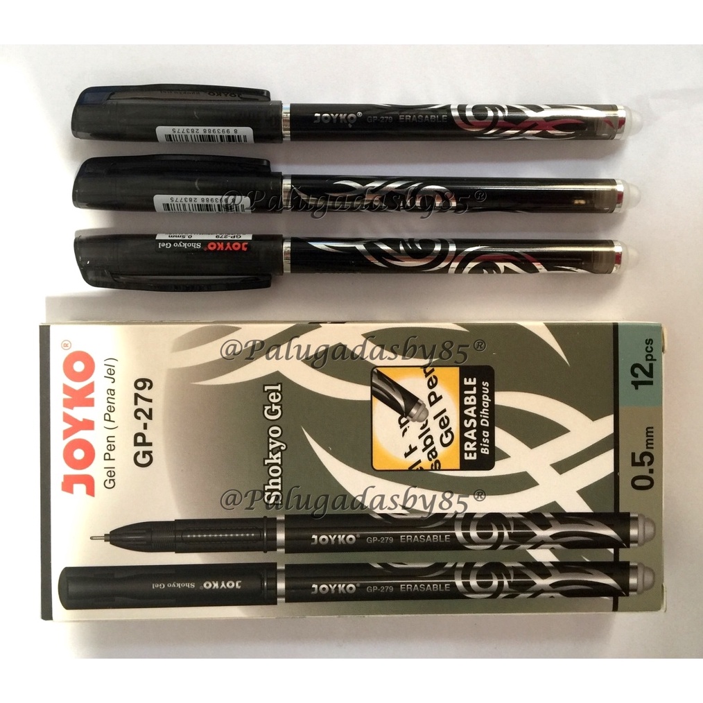 

ART H7O4 1 Pak Isi 12 Pcs Erasable Gel Pen Pulpen Bisa Dihapus Joyko GP279 Shokyo 5 mm Pena Gel Joyko GP 279 Pulpen Gel Joyko 279 GP279 Pulpen Joyko Pena Joyko Pulpen Gel Joyko