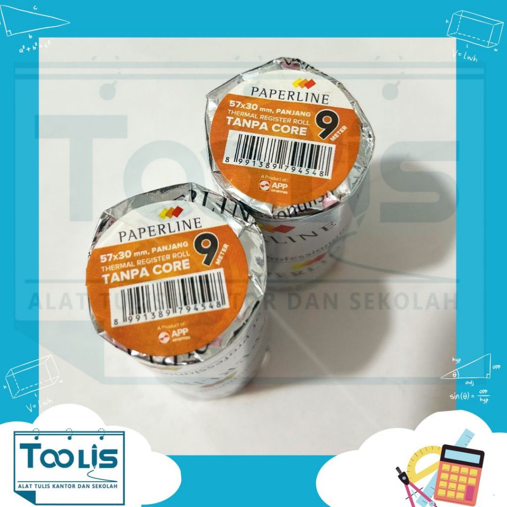 

(Buah) Thermal Paper kertas roll kasir Paperline 57 x 30