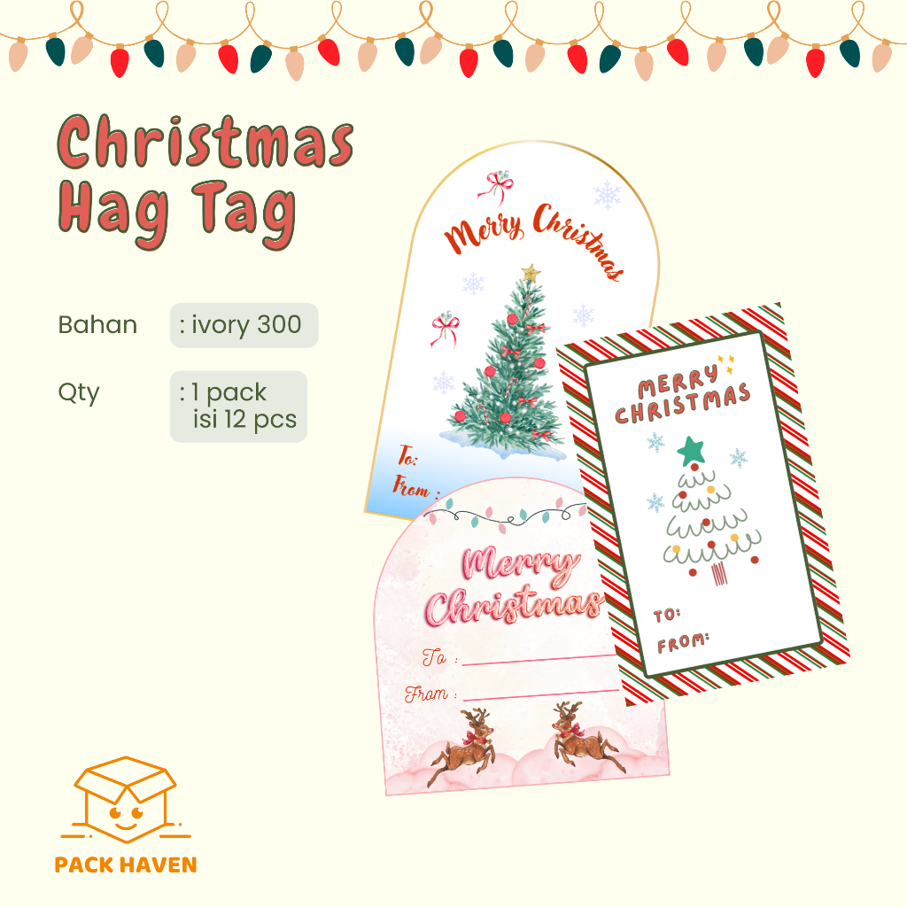 

HANG TAG / GIFT TAG NATAL MERRY CHRISTMAS