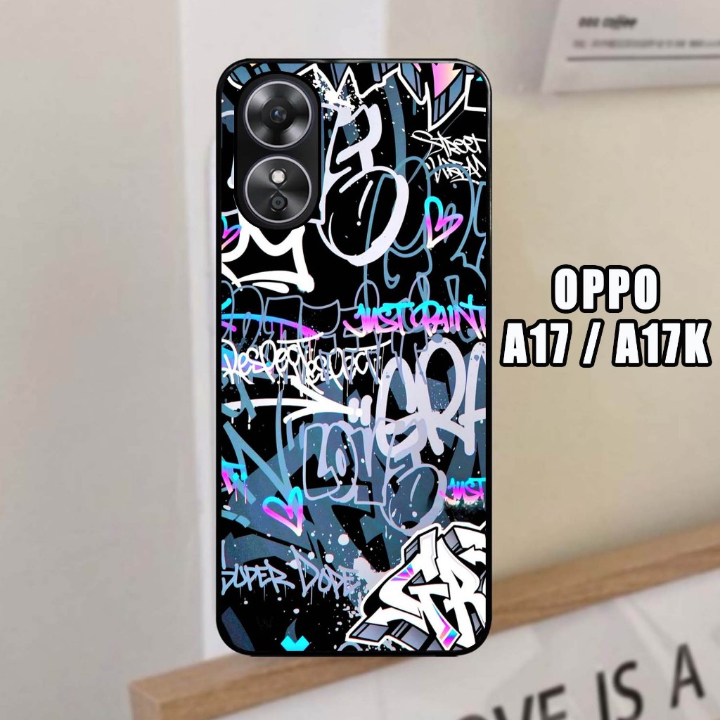 Case Glossy , Case Oppo A17 / A17K , Motif Keren- Silikon - Case Glossy - Casing - Terlaris - Terbar