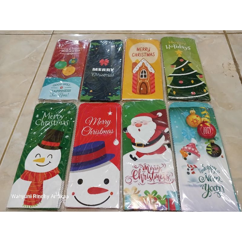 

[ISI 10]Amplop Natal Jumbo/Panjang Ukuran 7x18 Merry Christmas