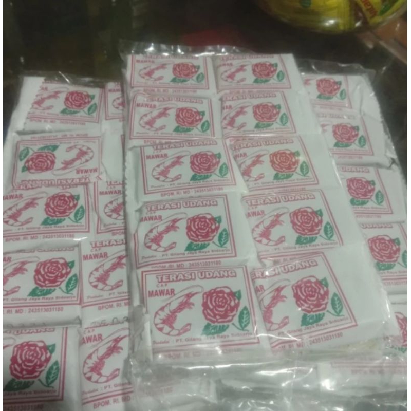 

Terasi mawar terasi udang terasi khas Lampung original 1 pak isi 10 pcs