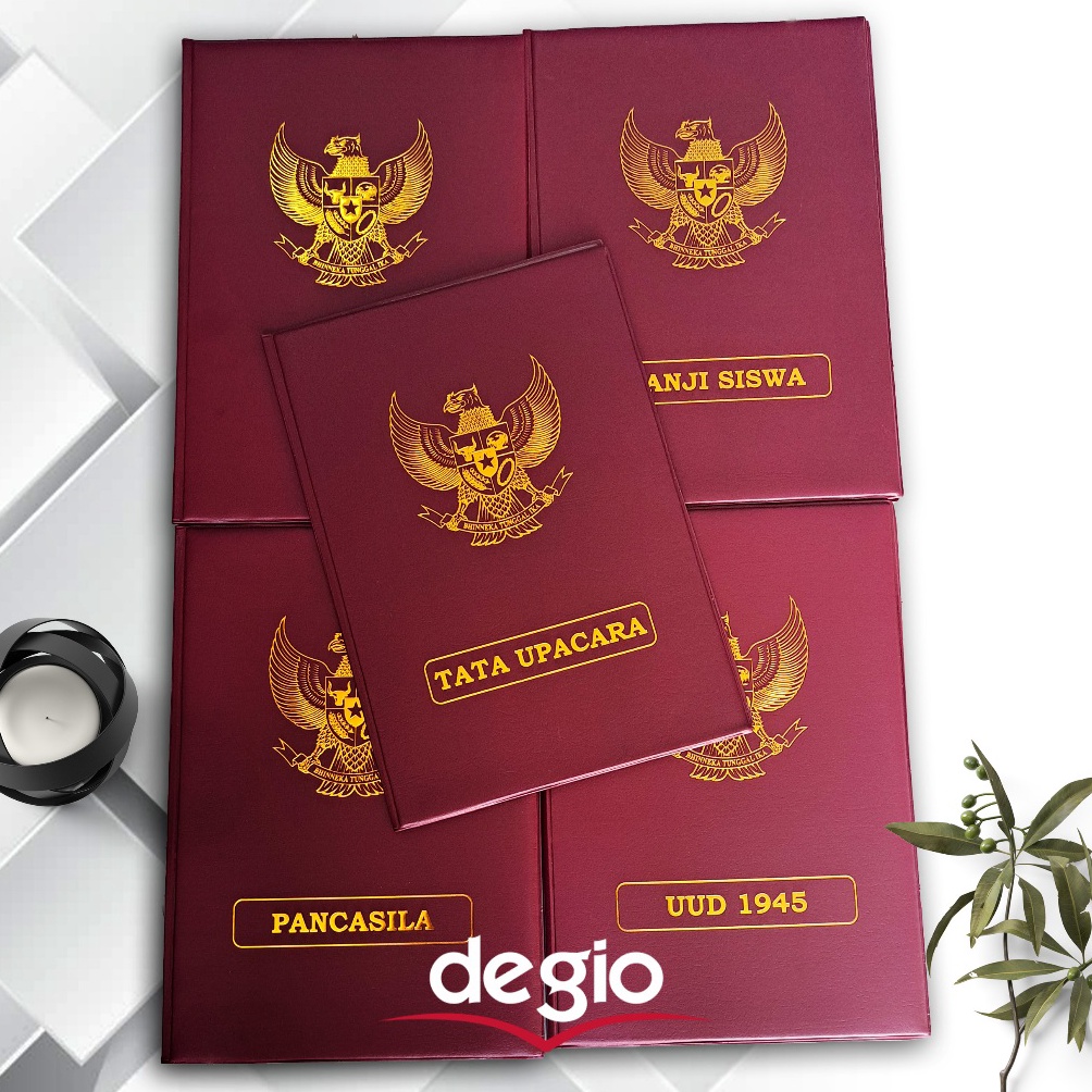 

ART L5B8 Map upacara Perlengkapan map upacara 1 set isi 5