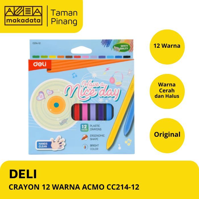 

CRAYON / OIL PASTEL DELI AGMO ISI 12 WARNA C214-12 (1 PCS)