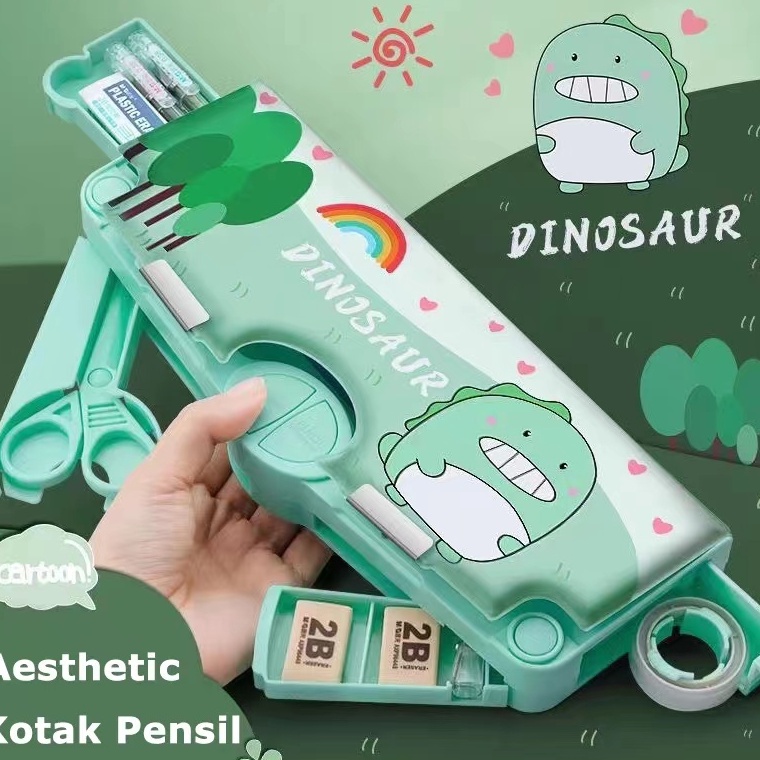 

ART C6Z9 COD Kotak Pensil Multifungsi Lengkap Peruncing Gunting Isolasi Penghapus Penggaris Kotak Pensil Multifungsi Motif Unicorn Dinosaurus Astronot Untuk Anak Lengkap Peruncing Gunting Isolasi Penghapus
