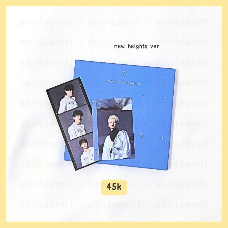 SEVENTEEN ALBUM SECTOR 17 NEW HEIGHTS VER HOSHI SEUNGKWAN