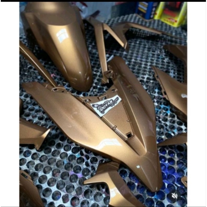 Cat Brown Gold PU/Cat Coklat Metalik Gold