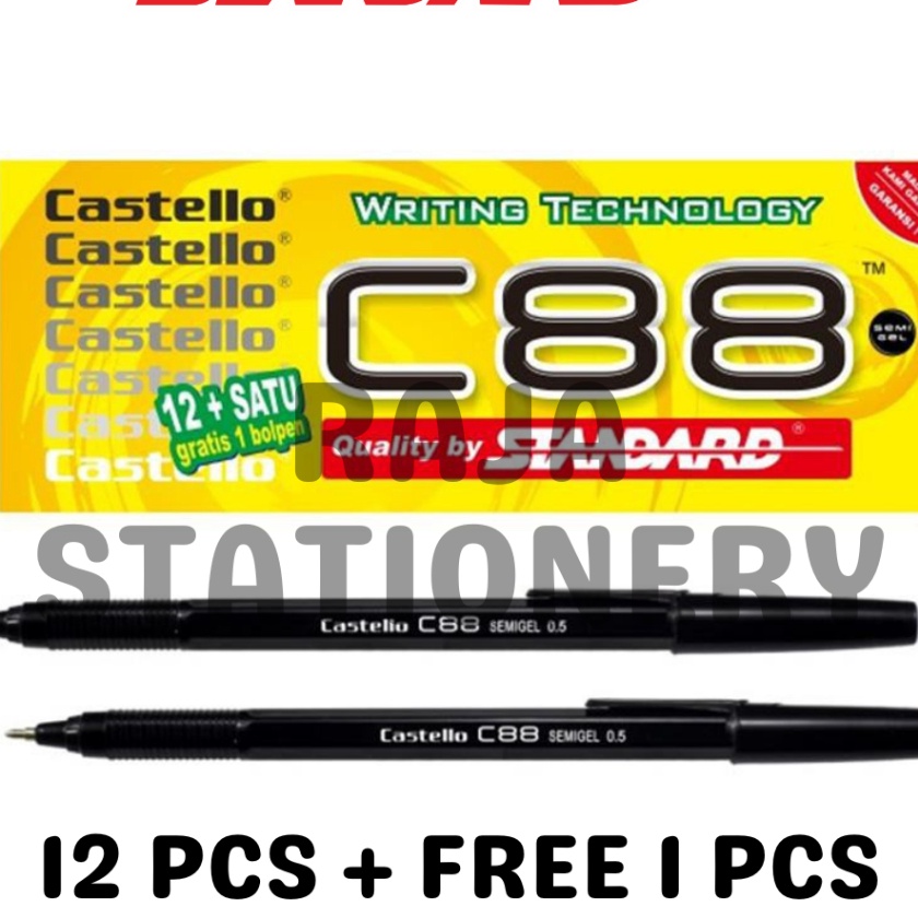 

Terkini STANDARD C88 5 BLACK BALL PEN HITAM BOLPEN PENA PEN STANDARD C88 C88 BOX