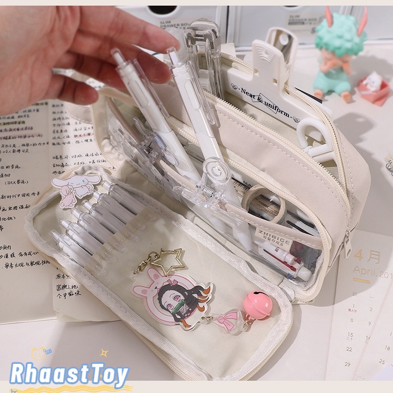 

ART Q8X8 Kotak Pensil Kawaii Kapasitas Besar Sederhana Kecil Segar Versi Korea Dari Tempat Pensil MultiFungsi Flip Pena Case