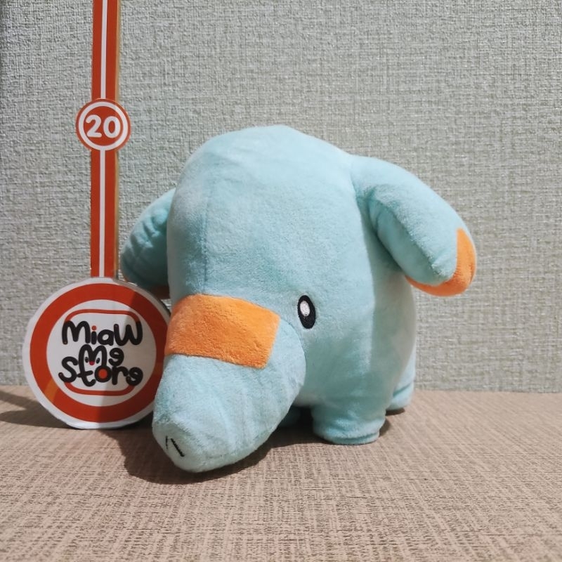 Boneka Pokemon Phanpy Gajah Biru Lucu Original Pokemon Center Plush