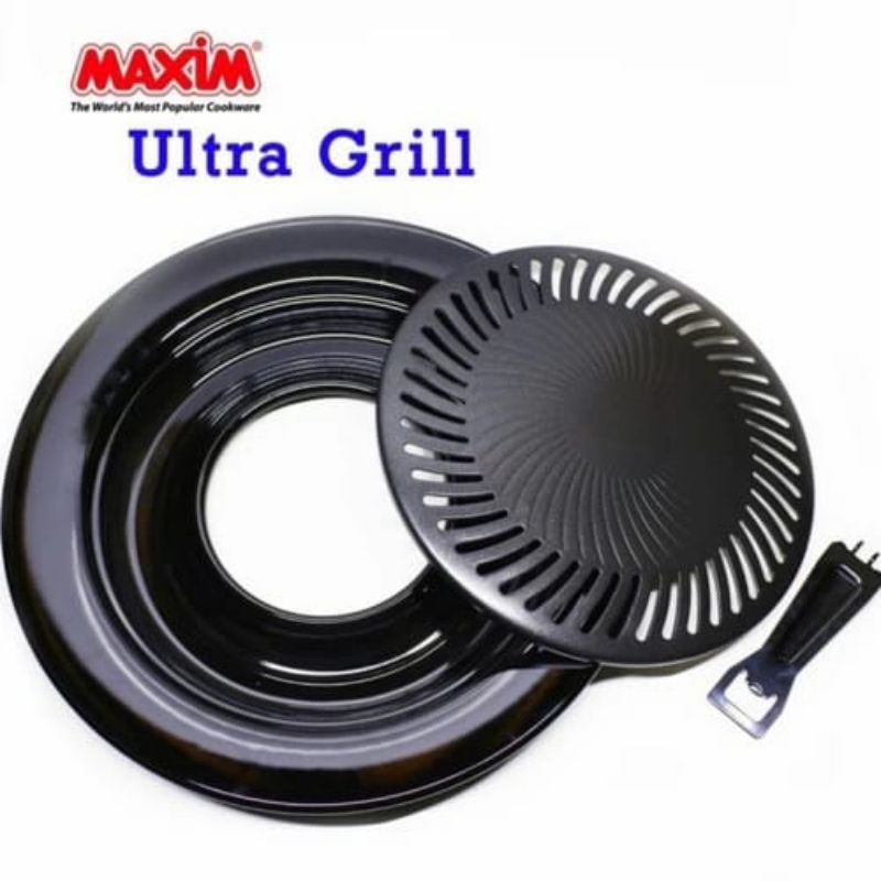 Wajan Panggangan BBQ ikan ayam bakar teflon Ultra Grill Maxim 25 cm