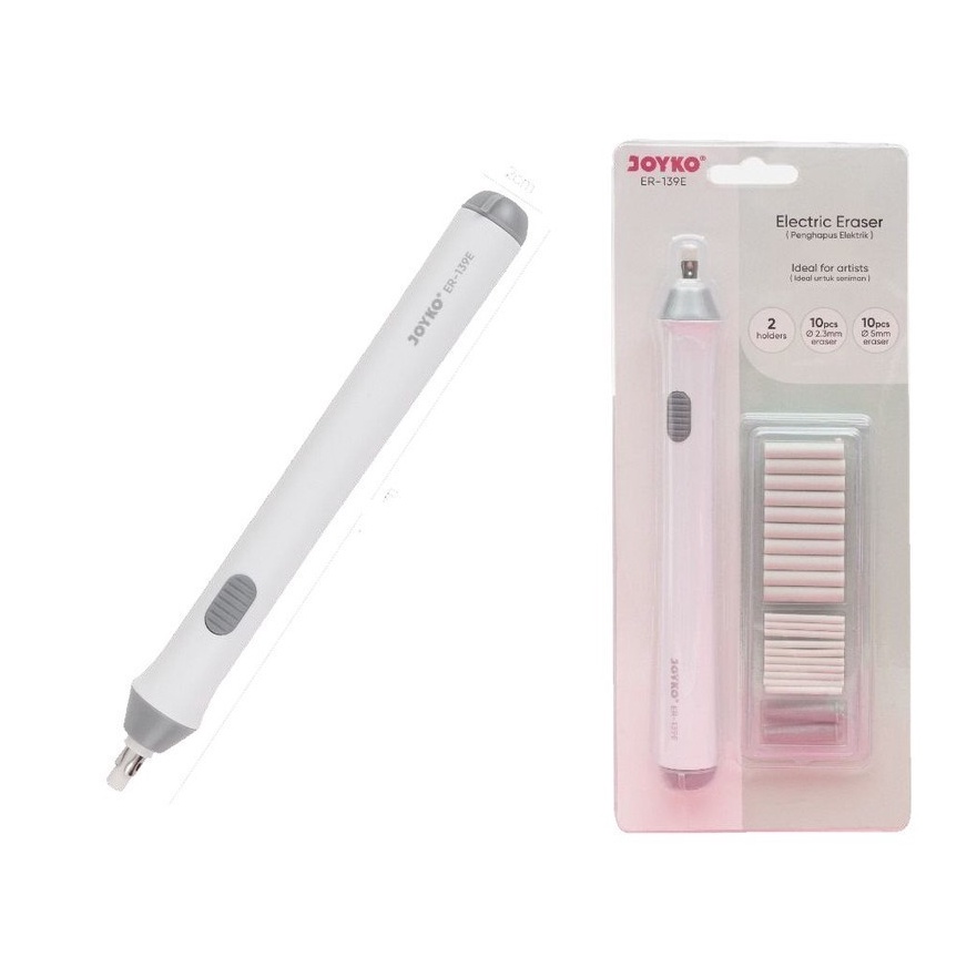 

Potongan SET Penghapus Pensil Elektrik Electric Eraser Refill Joyko ER139E