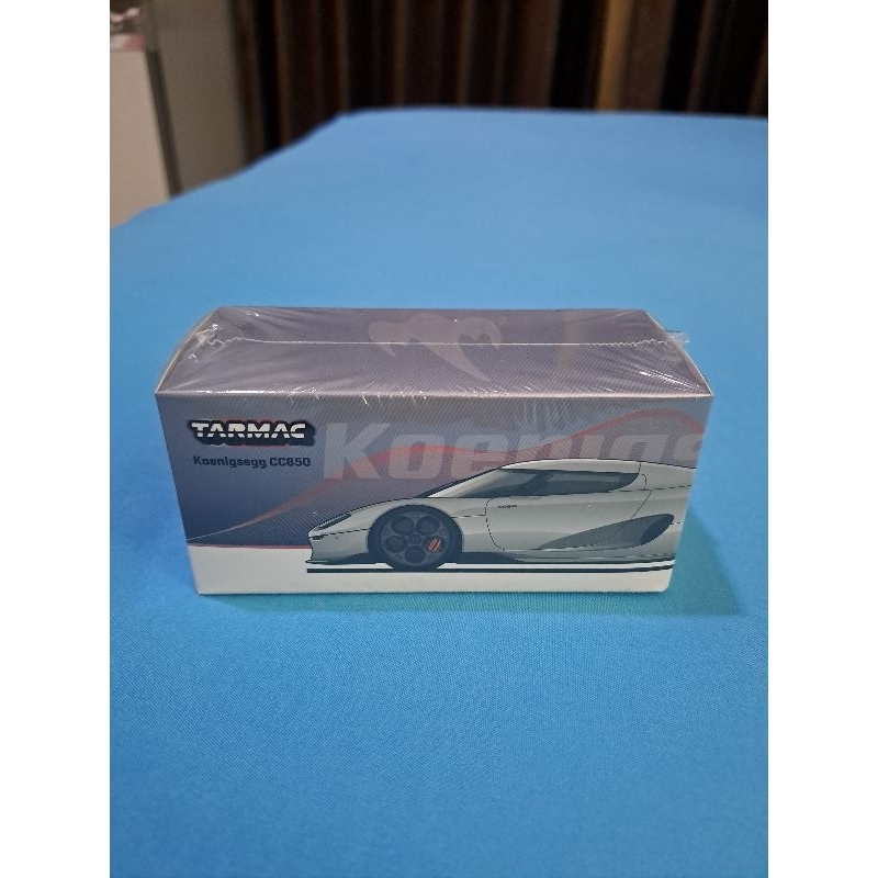 Tarmac works Koenigsegg CC850 silver segel skala 64