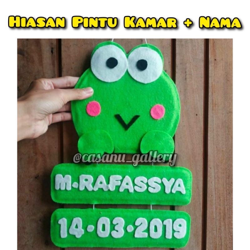 Hiasan pintu kamar//hiasan nama anak//nama anak//pajangan nama anak//pajangan pintu