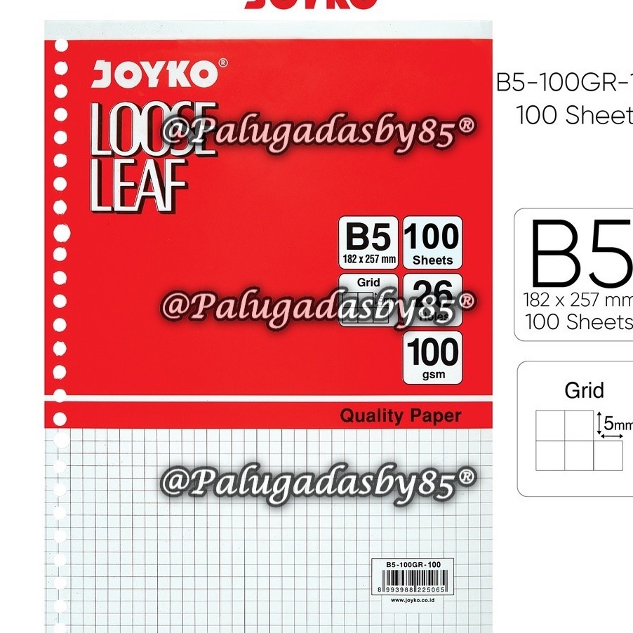 

FESTIVAL DISKON 1 Pak Isi 1 Lembar Loose Leaf B5 1 Lembar Loose Leaf Isi Kertas File Binder B51PL1 Plain B51GR1 Grid B51DT1 Doted