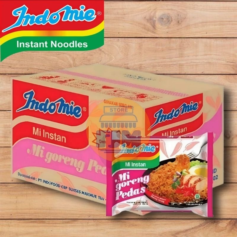 

Indomie rasa mi goreng pedas 1 dus isi 40 pcs