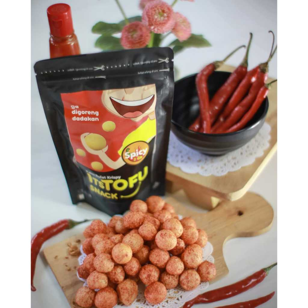 

Tahu Bulat Mini Crispy Itstofusnack Pedas Balado Lv 2Gb