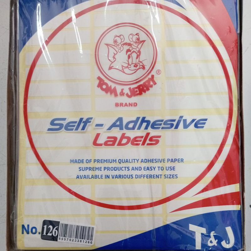 

T&J Labels 1pack no 126 #kertas label #alat tulis kantor #stationery