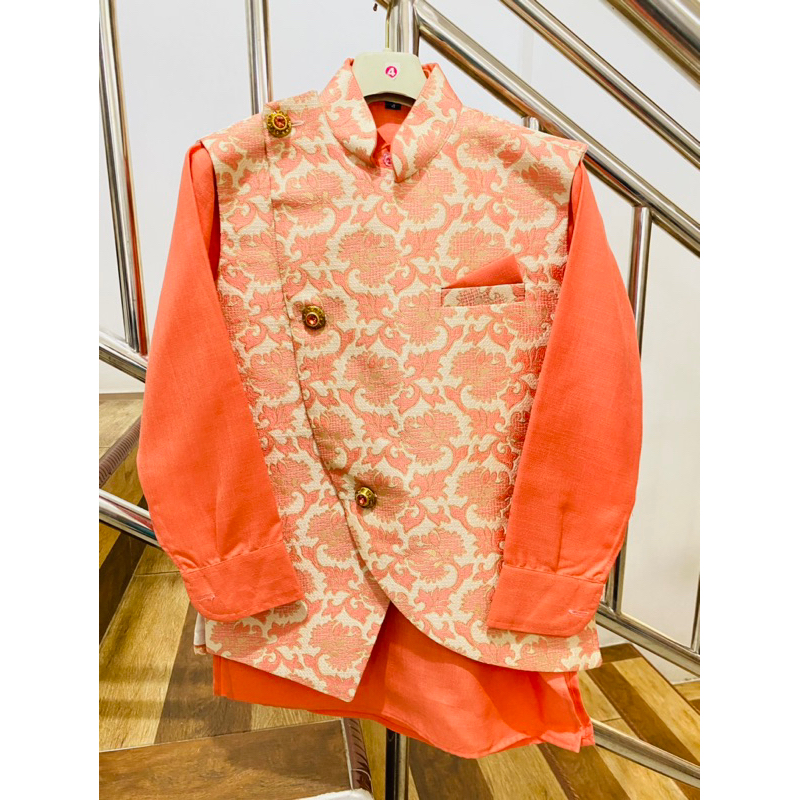 Baju Sherwani Anak Size 4 LD 68 cm Umur 4 5 Tahun Baju Lebaran Pesta Murah Baju Kurta Anak India Baj