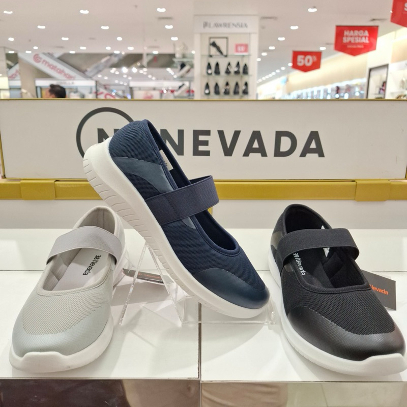 Sepatu sneakers slipOn wanita brand NEVADA original - CORE04