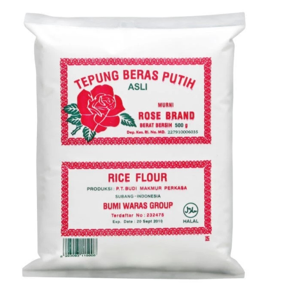 

Tepung Beras Putih / Rice Flour Rose Brand 500 Gr dan 200 Gr