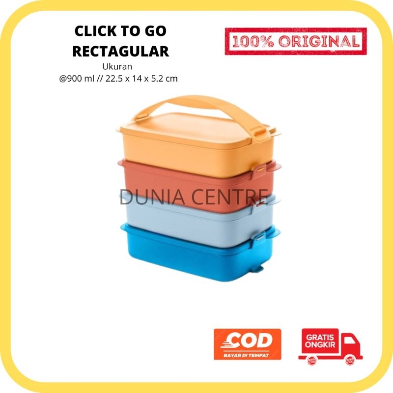 PROMO TUPPERWARE RANTANG CLICK TO GO RECTAGULAR ORIGINAL