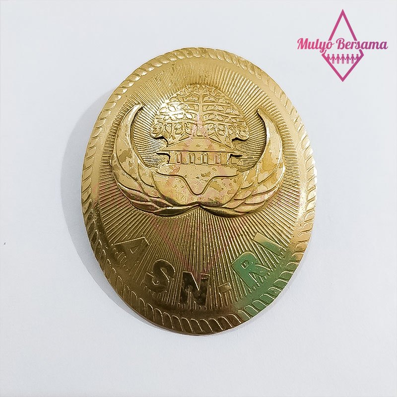 Lencana Pin Model Oval Pin ASN Korpri Oval Pin Korpri ASN Pengait Magnet - Mulyo Bersama
