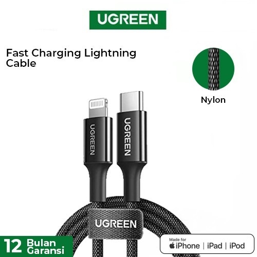 UGREEN 90493 USB Type-C to Lightning Silicon Cable 1m