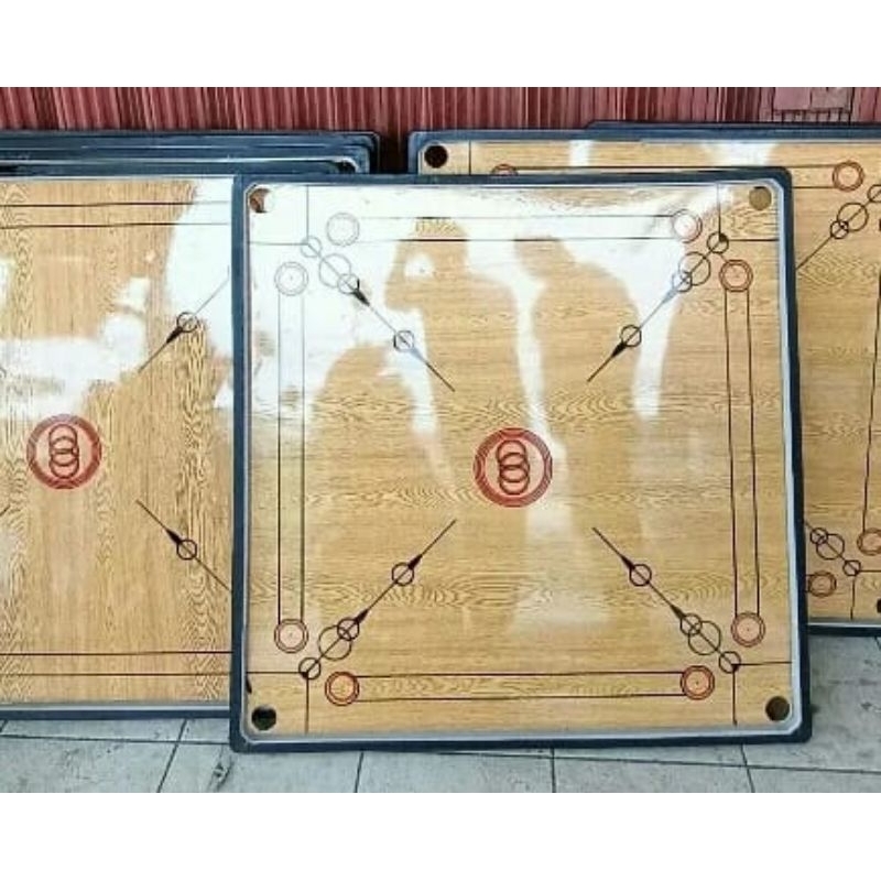 MejaKarambolCoklat100x100Cm