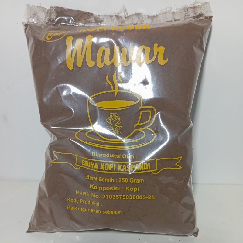 

Kopi bubuk cap Mawar Kaspandi 250 gram