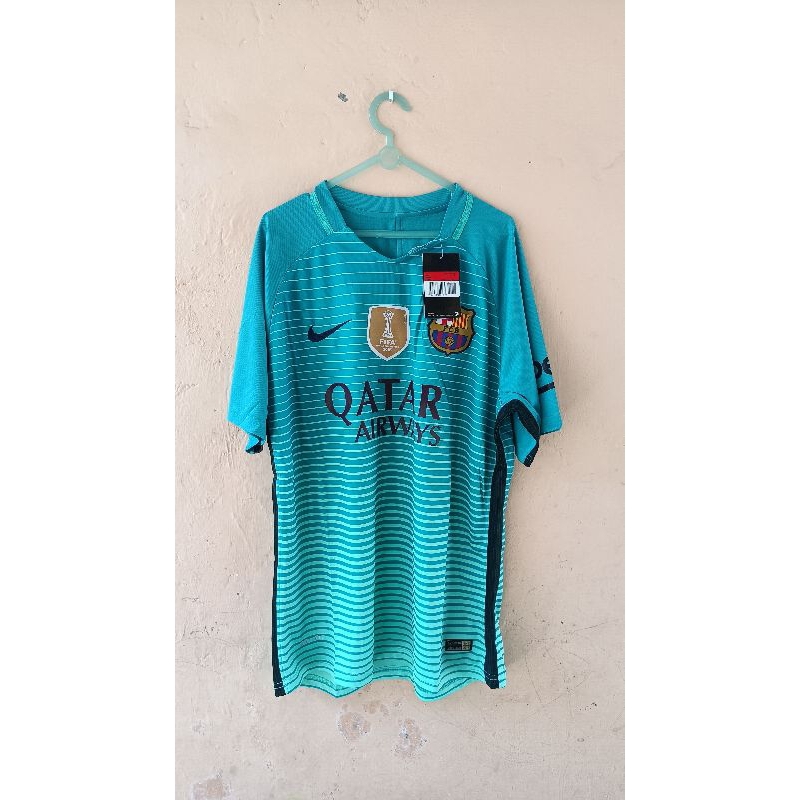 JERSEY BARCELONA RETRO AWAY 2016 - 2017 BNWT JERSEY BOLA JERSEY FUTSAL