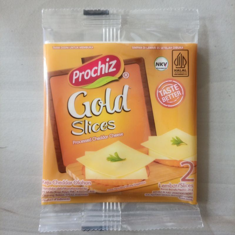 

Keju Prochiz Gold Slices 2 lembar / 5 bungkus