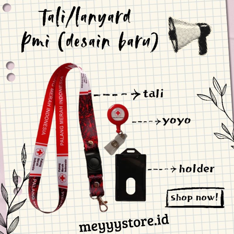 

Tali Id Card / Lanyard PMI [Palang Merah Indonesia] Terbaru Termurahhh!! Ready Stok!!!