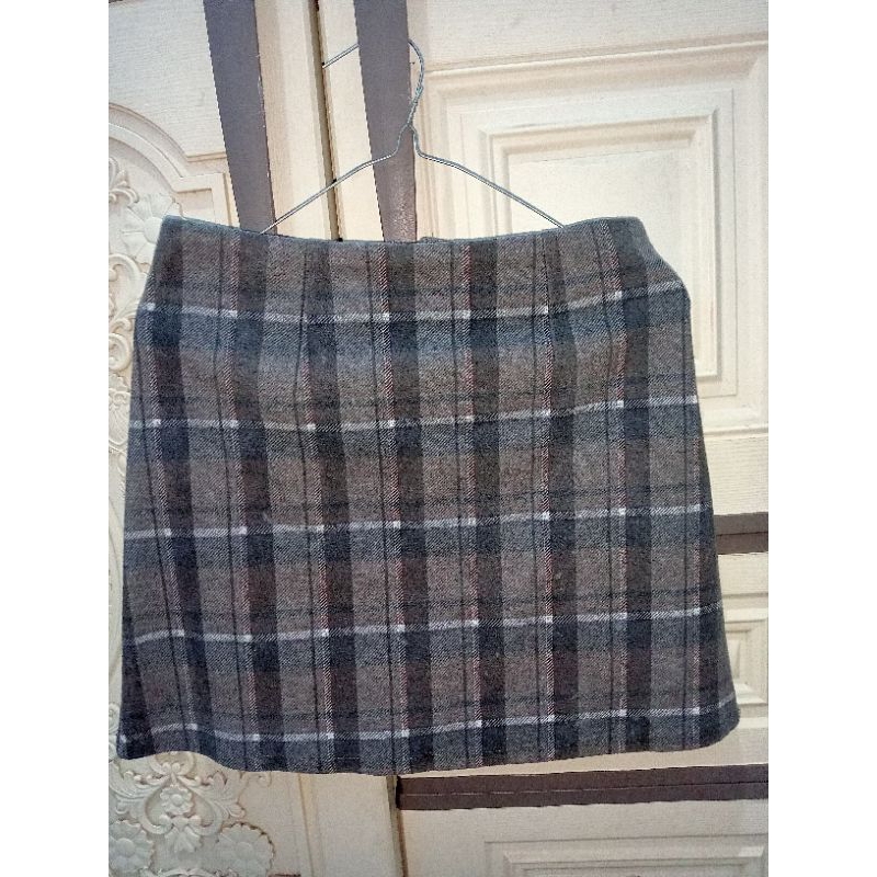 rok Korea/rok pendek/mini skirt/square skirt/plaid skirt