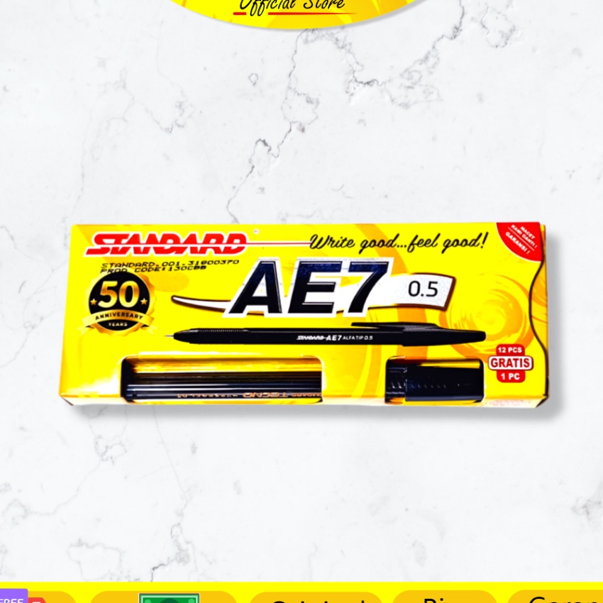 

HJ6 CODXTRA Ongkir Standard Pulpen AE7 Alfatip 5 Alat Tulis Pen Ballpoint Pena
