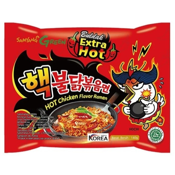 

A039 - Mie Samyang Extra Hot Chicken Flavor Ramen 140G Exp Juni 2025