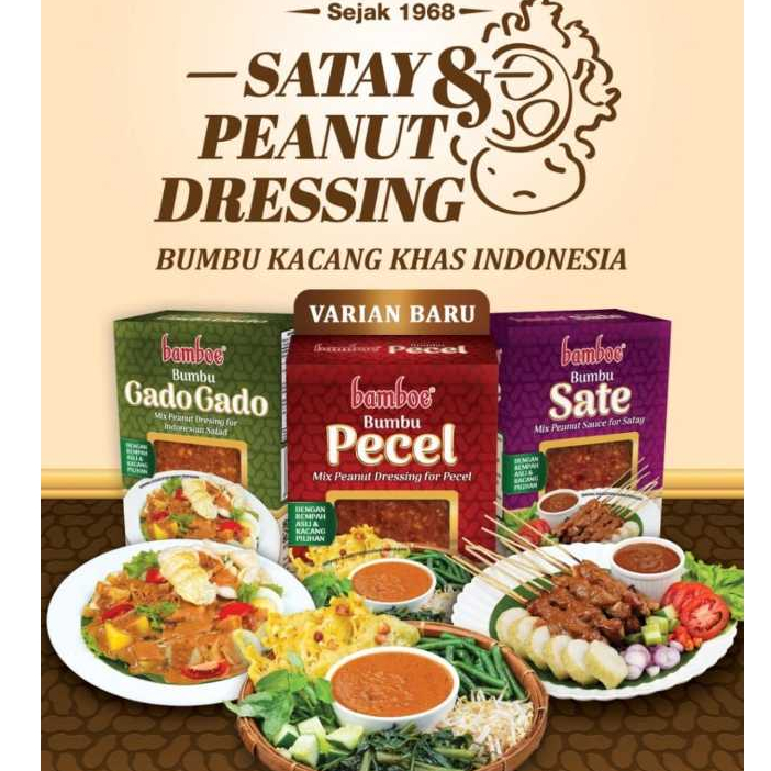 

Bumbu Bamboe Bumbu Kacang Bamboe Instan 200 Gr