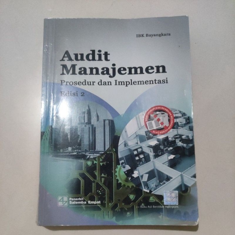 Buku Second Audit Manajemen Prosedur Dan Implementasi IBK Bhayangkara Salemba Empat