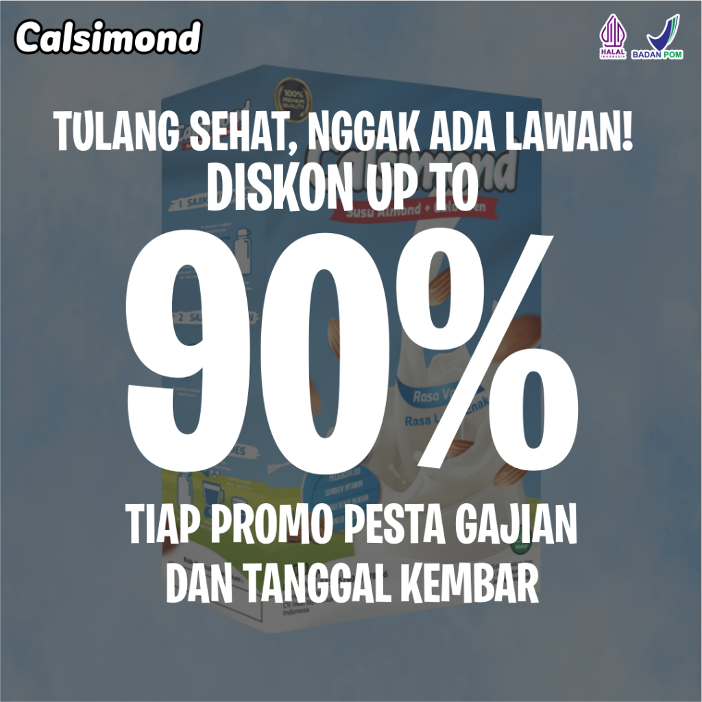 

Calsimond Susu Almond ASI Booster Alami, Pelancar ASI Terbaik, Diskon Hingga 90%!