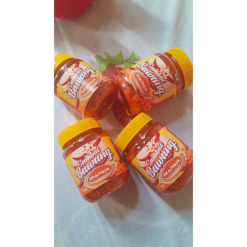 

Paket 4 Botol Sambal Bawang 180 gram-Aneka Sambal Super Pedas Sambal Terasi Sambal Teri Medan