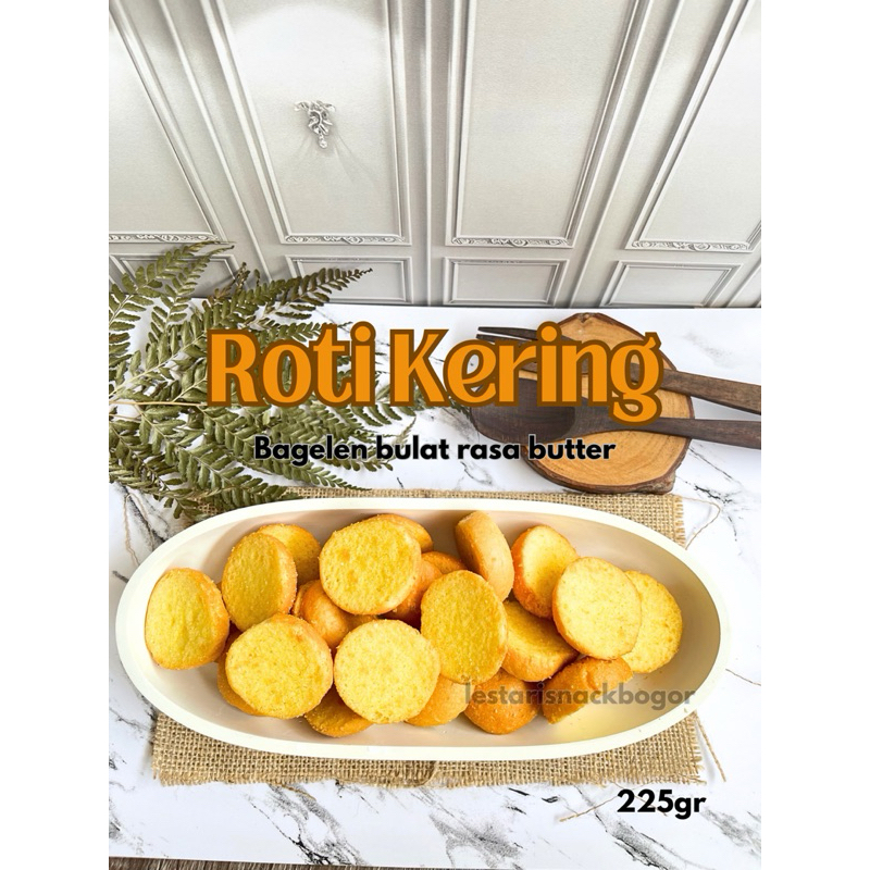 

Roti Kering Bulat Berat 225gr Rasa Butter