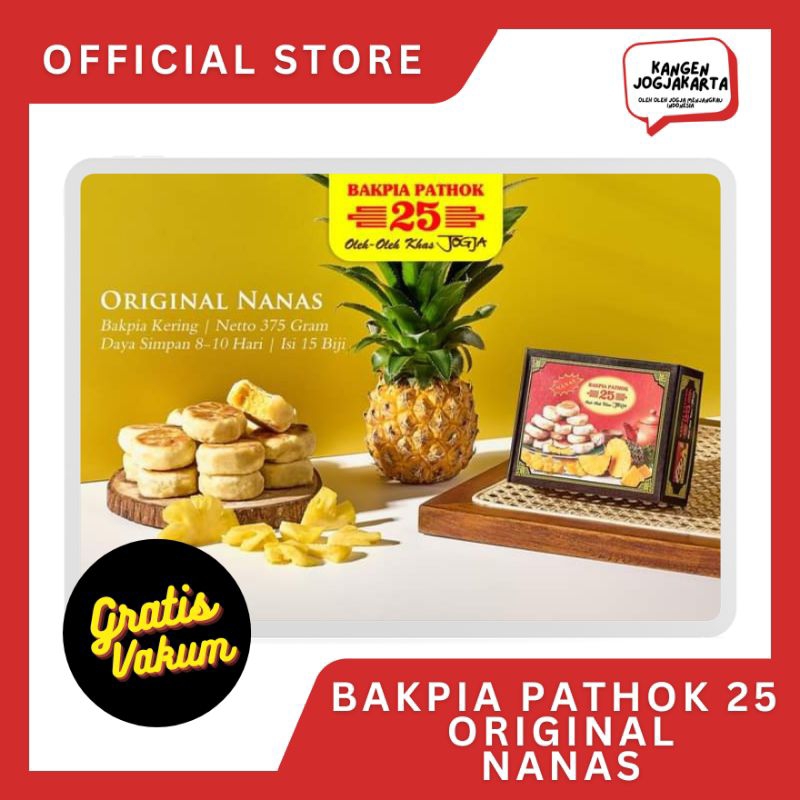 

Bakpia BAKPIA PATHOK 25 Original Nanas