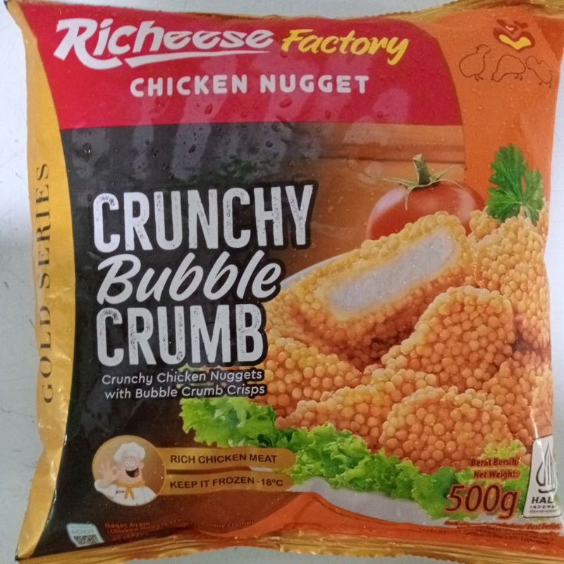 NAGET_AYAM_RICHEESE_BUBBLECRUMB_500GR