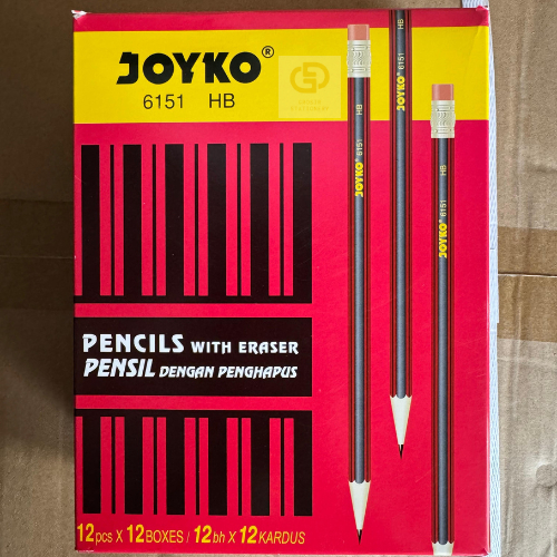 

Pencil Pensil Joyko 6151 HB (1 BOX isi 12 LUSIN)