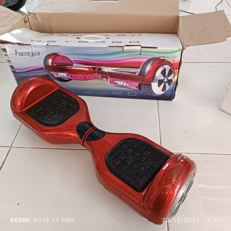 hoverboard merah candy  6,5in bekas berkualitas normal siap pakai