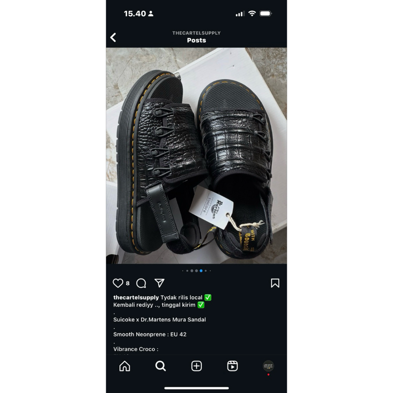 Dr Martens x Suicoke Mura Sandals Vibrance Croco ORIGINAL